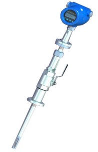插入式熱式氣體質量流量計滿管型外觀結構圖